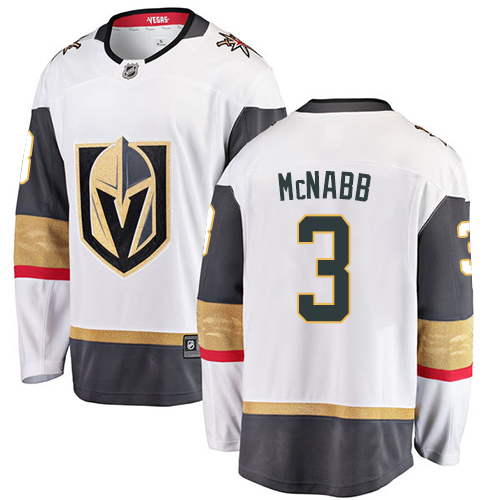 Men Vegas Golden Knights #3 Mcnabb Fanatics Branded Breakaway Home White Adidas NHL Jersey->more nhl jerseys->NHL Jersey